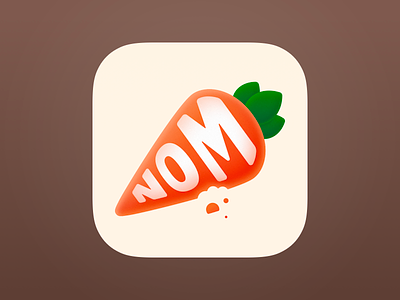 FoodNoms Alt App Icon app icon icon design ios app icon