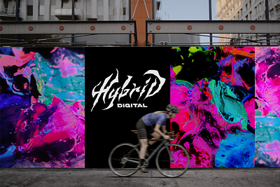 Hybrid Digital Viz.1 art cyclist dynamic eco fluid graphic key mixmedia moder newschool painting typography urban vibrant visual vivid