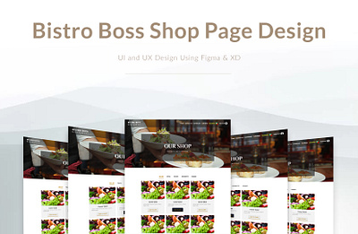 Bistro Boss Shop Page UI Design branding figma graphic design ui ui design uiux