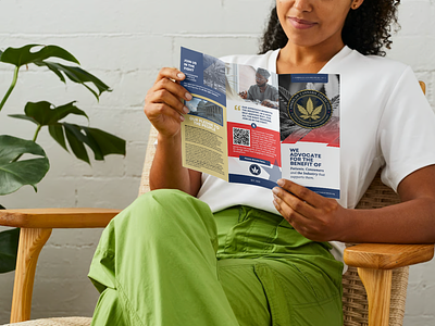 American Cannabis Collective, Organization Brochure v1 brochure cannabis design graphic design illustration logo marijuana political politics print design weed