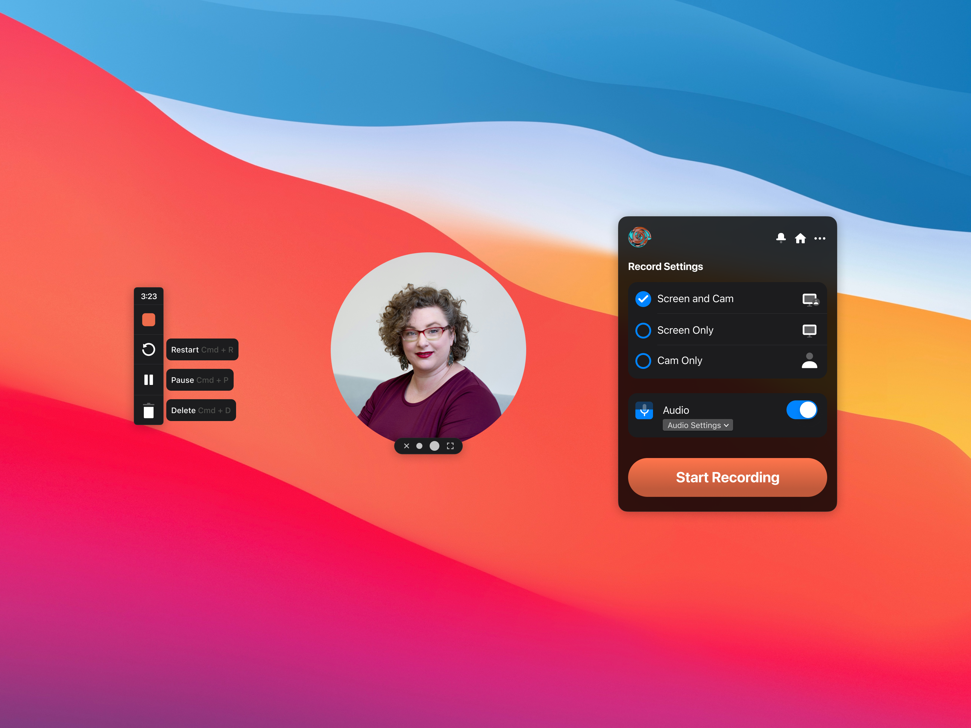 Video Recording Tool - Made by Design Beats 3d animation branding designbeats graphic design ui video