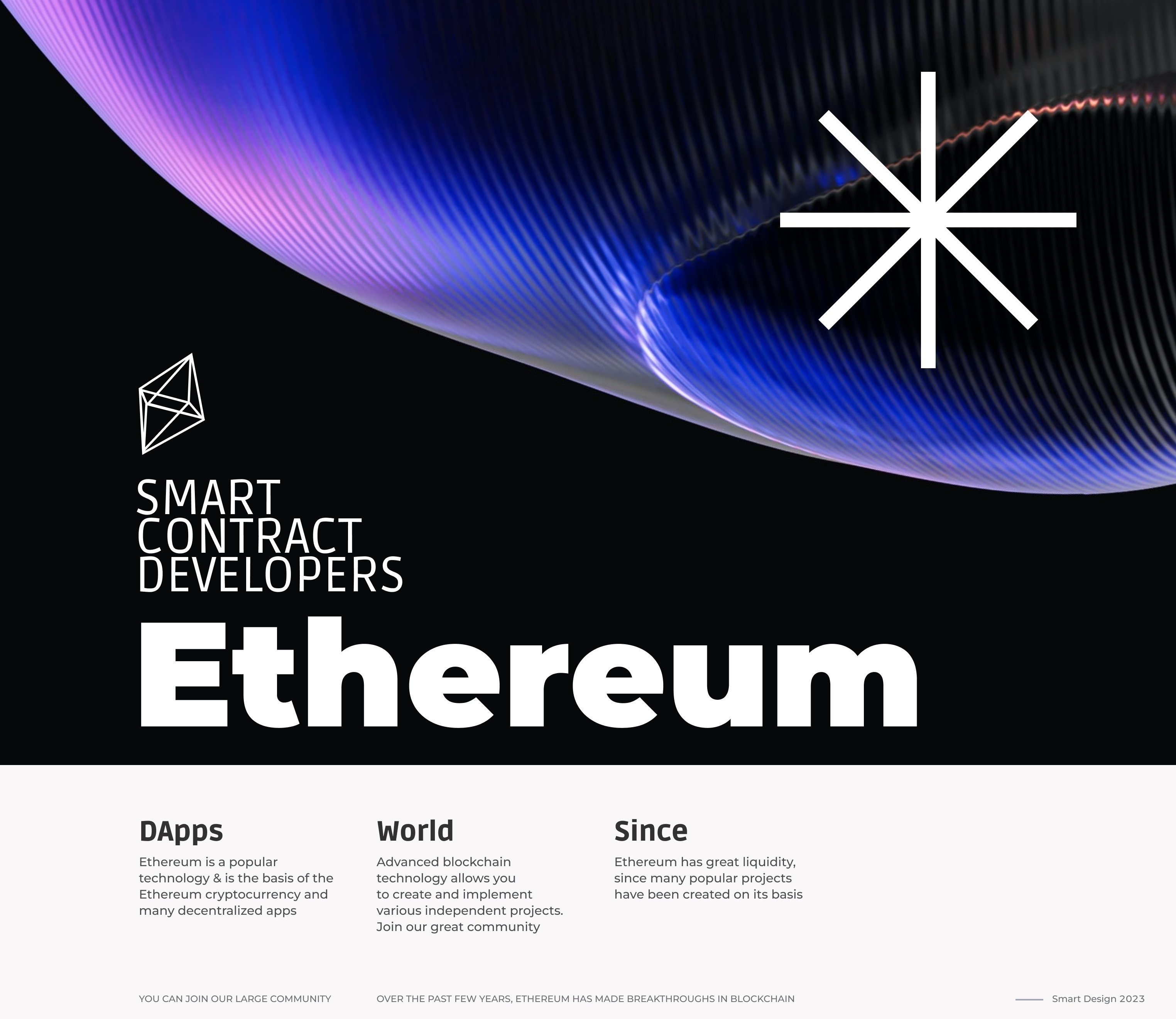 ethereum web3 poster art branding cg crypto currency dark design digital draw ethereum fintech font illustration logo paint poster typography web3