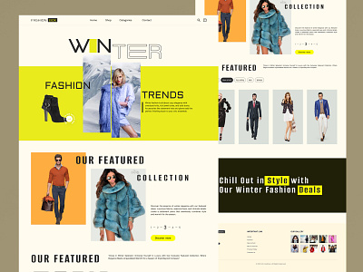 🌐✨ Sculpting Style: A Fashion Website UI Winter ✨🌐 cleandesign dribble fashion ui fashion website design figma interactiveui moderndesign product design ui design user interface ux design website design winter fashion