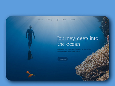 Concept for Diving #3 concept design dive diving homepage ui webdesign