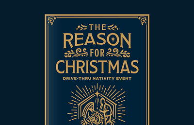 The Reason for Christmas | Event & Visual Identity banner christmas event graphic design illustration poster visual design