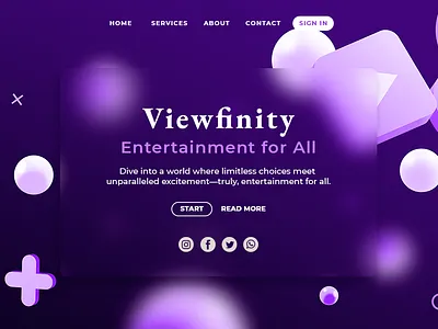viewfinity arti branding dailyui design designs glass morphism graphic design graphicdesign illustration landing page logo motion graphics ui