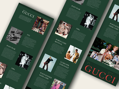 Longread About GUCCI History #6 concept design longread ui webdesign