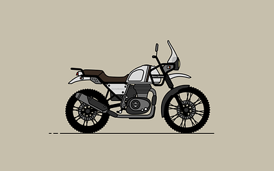 Royal Enfield Himalayan design graphic design illustration motorcycle vector
