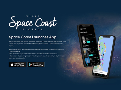 Visit Space Coast redesign site design ui web design
