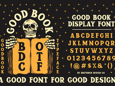 Good Book Display Font Free Download display display font otf type typography