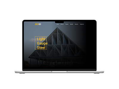 Landing Page for Light Gauge Steel landing page light gauge steel ui ui design ui ux design website design