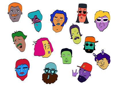 Emoji Sticker: What a Quirky chat colors emoji illusitration line sticker