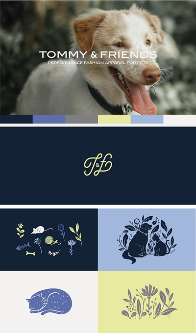 Tommy & Friends - Pets Brand accesories apparel branding cat design dog fashion friendly logo luxury pets visual identity