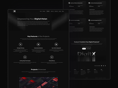 Projects / Our Works Page Design of Digital Agency Portfolio agency black business company creative dark design information modern new our portfolio our projects our works portfolio projects template ui web website works