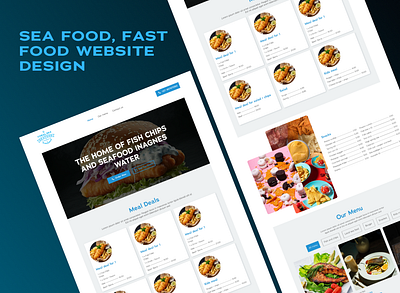 Seafood, Fast food website design fastfood figma food website graphic design mobile app online food seafood ui design uxui web design website ui