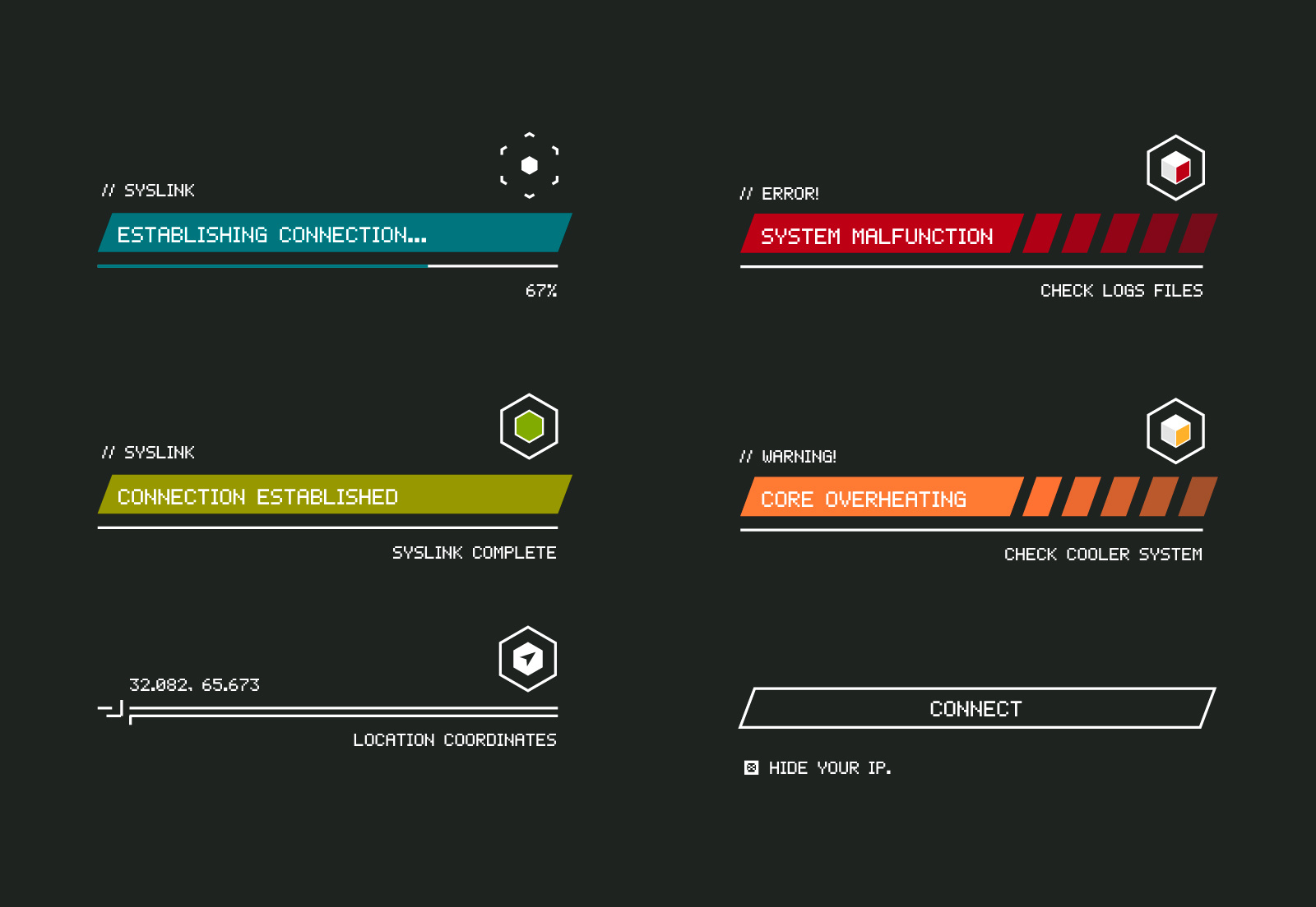 Retro Terminal UI Components by Pablo Sellarés on Dribbble