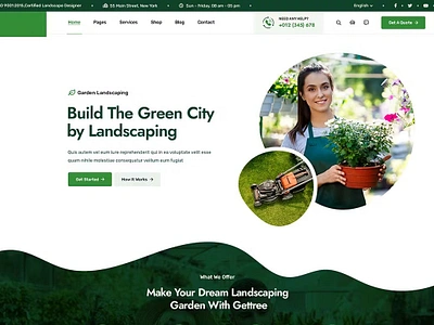 Garden & Landscaping crocoblock ecommerce elementor garden landscaping illustration web design web development wordpress worpdress