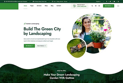 Garden & Landscaping crocoblock ecommerce elementor garden landscaping illustration web design web development wordpress worpdress