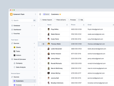 Dashboard — Mingle ai dashboard ai design ai table clean dashboard clean design dashboard design design light mode dashboard minimal minimal dashboard product design system design table dashboard table design ui ui dashboard user experience user experience design user interface ux dashboard