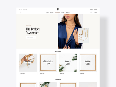 Dogeared Brand Refresh aesthetic agency branding california clean custom theme dogeared e commerce ecom ecommerce jewelry minimal product page products rebrand shopify ui