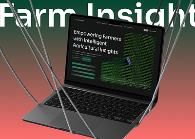 Farm Insight. agricultural agriculture agrotech app best ui design design farm farm ai farmer hero section ui design