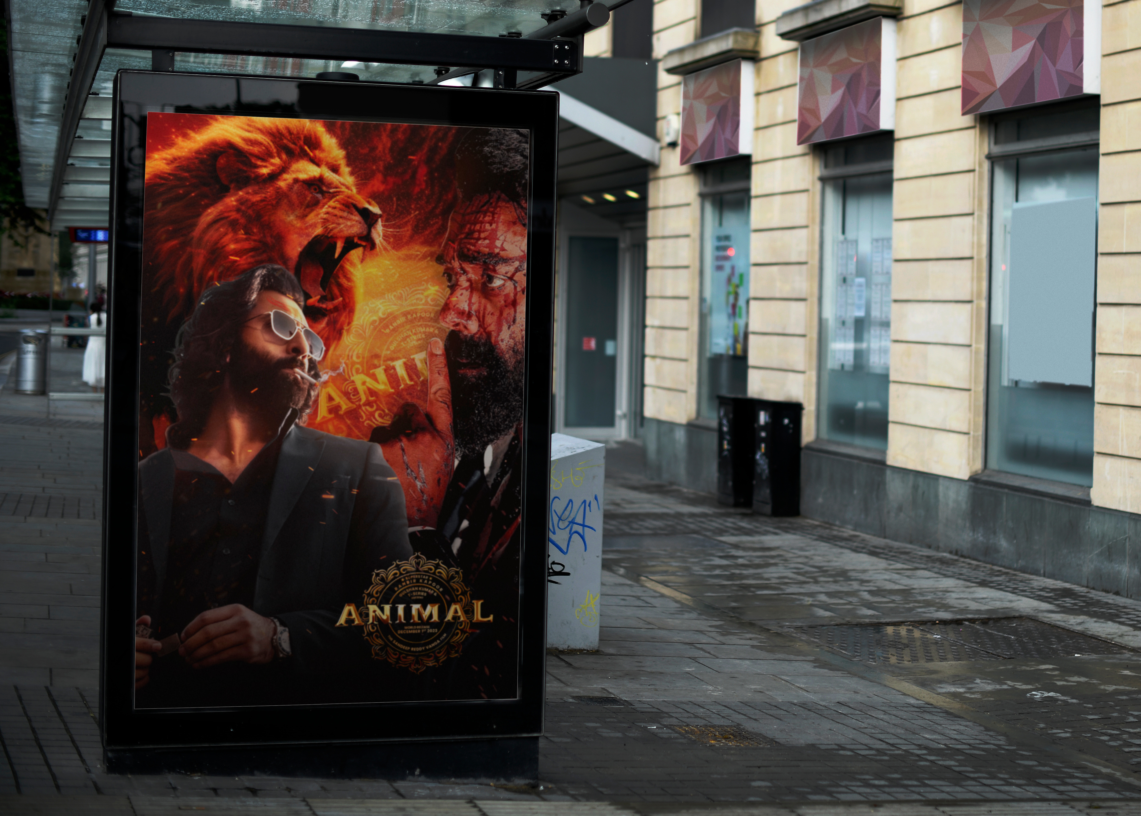 A son undergoes a remarkable transformation for vengeance. actionmovie animal animalmovie bollywoodmovie cineamaticposter conceptualposter creative art creativeposter fightmovieposter graphic design lion manipulation movieanimal movieposter poster posterart postercreativity posterdesign ranbirkapoor upcomingmovie