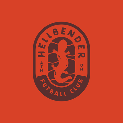 Hellbender Futball Club Logo futball hellbender logo salamander soccer