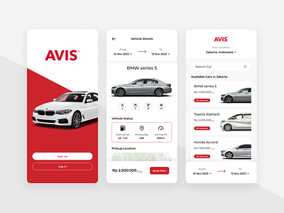 AVIS Car Rent Redesign branding car rent minimal mobile ui ui ux
