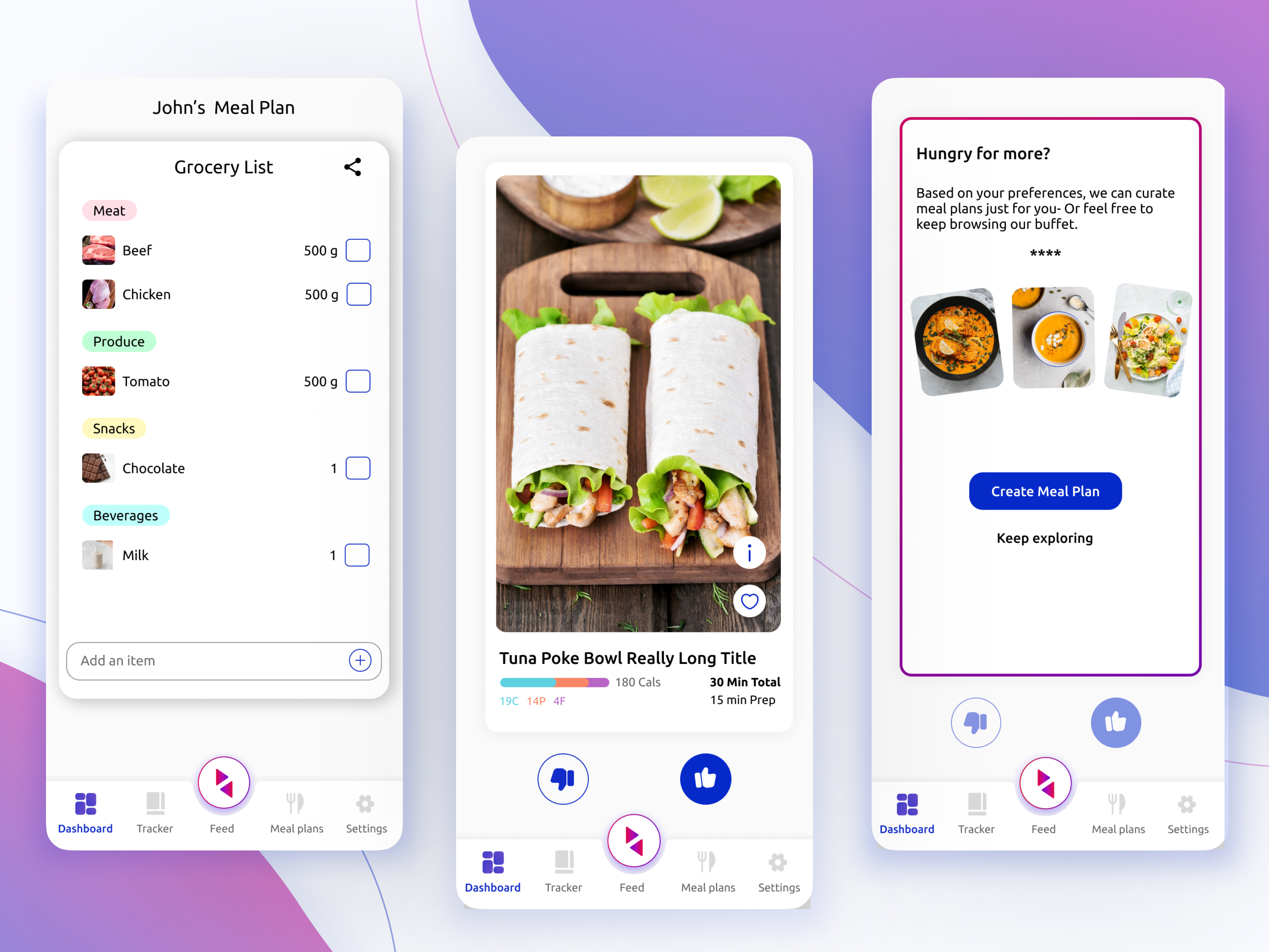 Meal app screens app branding figma graphic design mockups ui user interface ux design