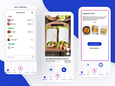 Meal app screens app branding figma graphic design mockups ui user interface ux design