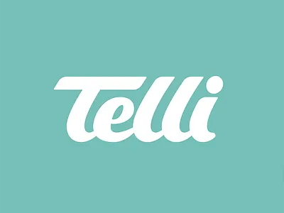 Telli — Custom hand-lettering wordmark calligraphy hand lettering lettering phone telephone telli type typography wordmark