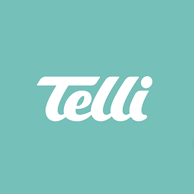 Telli — Custom hand-lettering wordmark calligraphy hand lettering lettering phone telephone telli type typography wordmark