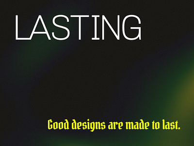 LASTING branding comingsoon design web design