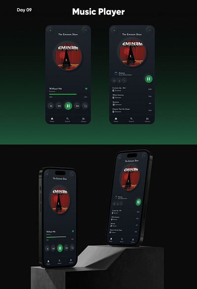 Daily UI Design Challenge Music Player | #uix101 dailyui design musicplayer spotify ui uidesing uix101 ux