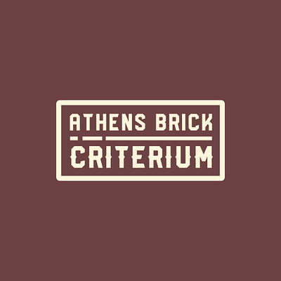 Athens Brick Criterium Logo athens bike race bricks criterium ohio