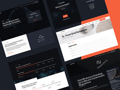 Joyflo Templates - Blockchain Webflow Website Template blockchain crypto design fintech joyflo templates responsive design ui web design webflow