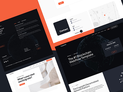 Joyflo Templates - Fintech & Blockchain Webflow Website Template blockchain design fintech joyflo responsive design template ui web design webflow