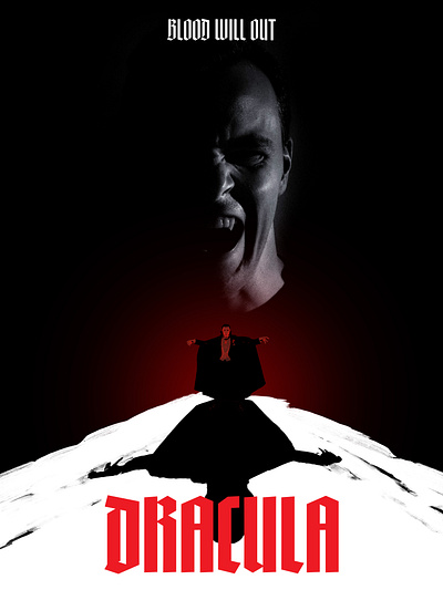 Dracula design graphic design illustration illustrator photoshop poster redesign