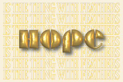 HOPE 3d design graphic design illustration typography
