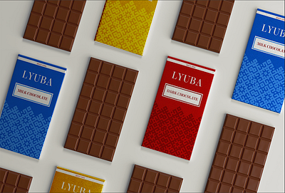 LYUBA Chocolate branding design graphic design illustration