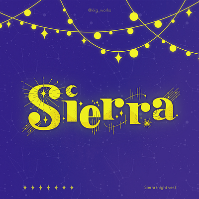 🐤 LogoType | Sierra - night ver. design graphic design logo logotype typography