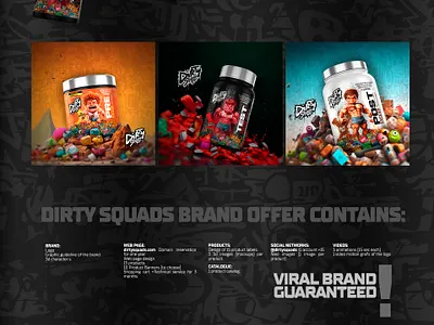 DirtySquad / Viral brand for sale 3d branding graphic design motion graphics