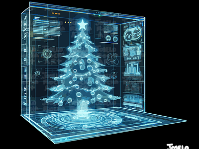 Hologram Christmas Tree 