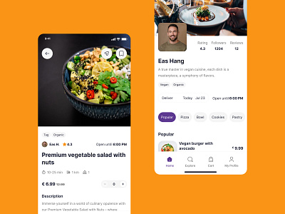 Food App For Local Chefs android app chef food foodtech ios local mobile product design ui ux
