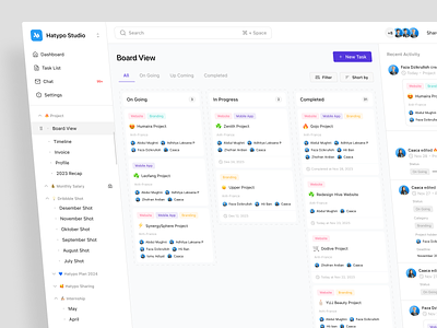 Task Management Dashboard calendar dashboard design notion planning product design productivity project project management reminder saas saas dashboard schedule task management task management dashboard team timeline todo ui web app