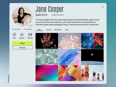 User Profile account branding concept dailyui006 graphic design message user user interface user profile userflow