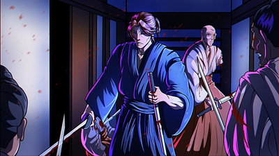 Samurai fan art graphic design illustration