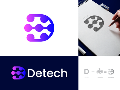 D tech logo futuristic technology, logo design, branding app logo brand identity branding brandmark custom logo design design identity identity designer logo logo design logo designer logo mark mark minimalist logo modern logo software logo startup logo symbol tech logo technology logo