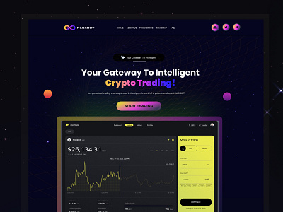 Crypto Trading Bot landing page crypto trading bot crypto trading bot landing page crypto trading bot ui design landing page landingpage trade trading bot trading bot website design web design webdesign website website design