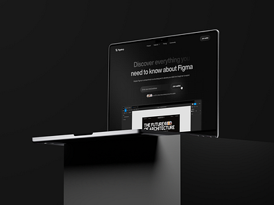 Figstery - Online Course Landing Page black branding clean course cta dark mode design features figma header hero home page minimalist online course typography ui ui design ux web design